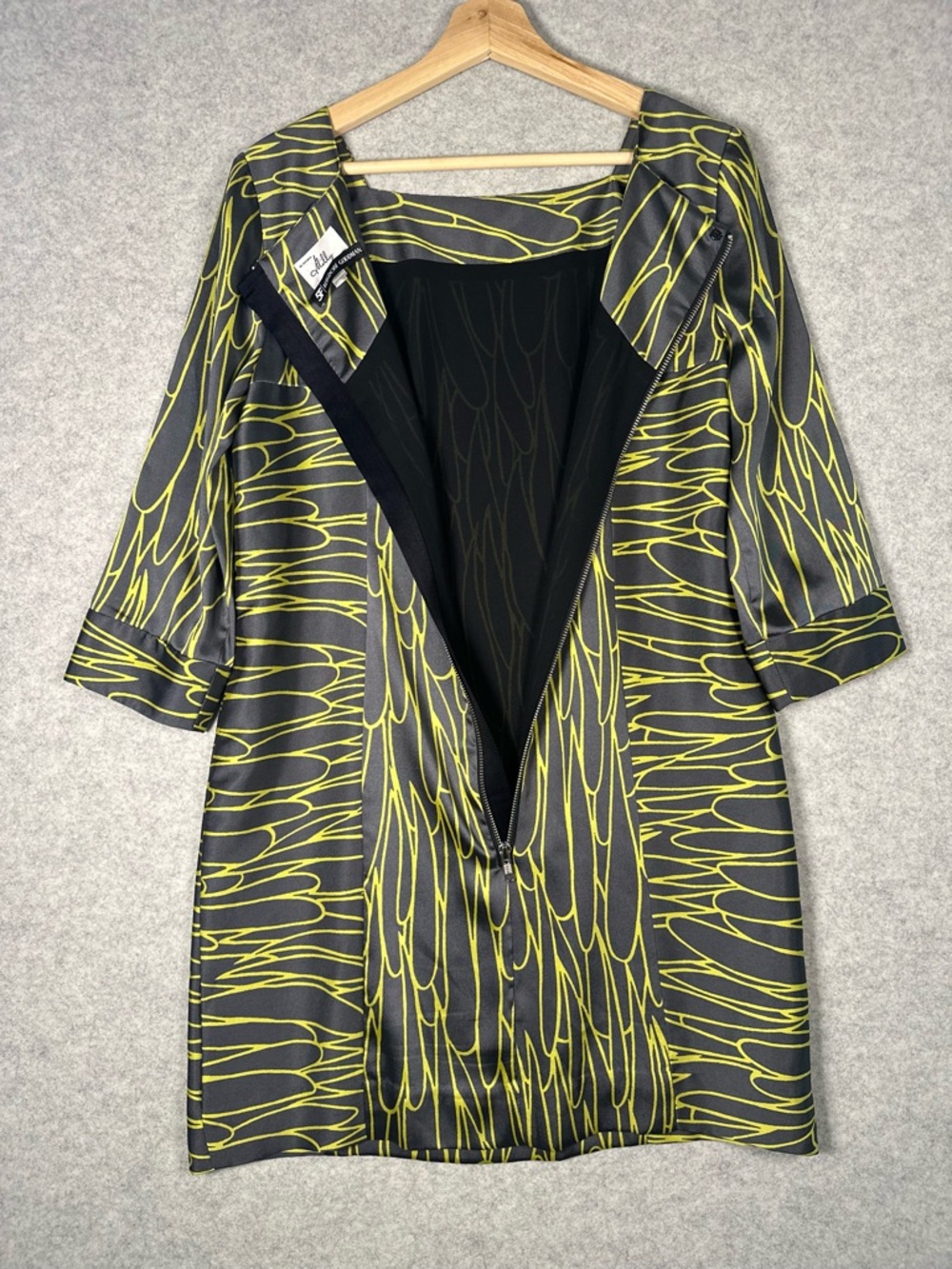 An Original Milly of New York 5F BERGDORF GOODMAN Shift Dress Gray Green Luxury - Picture 9 of 16